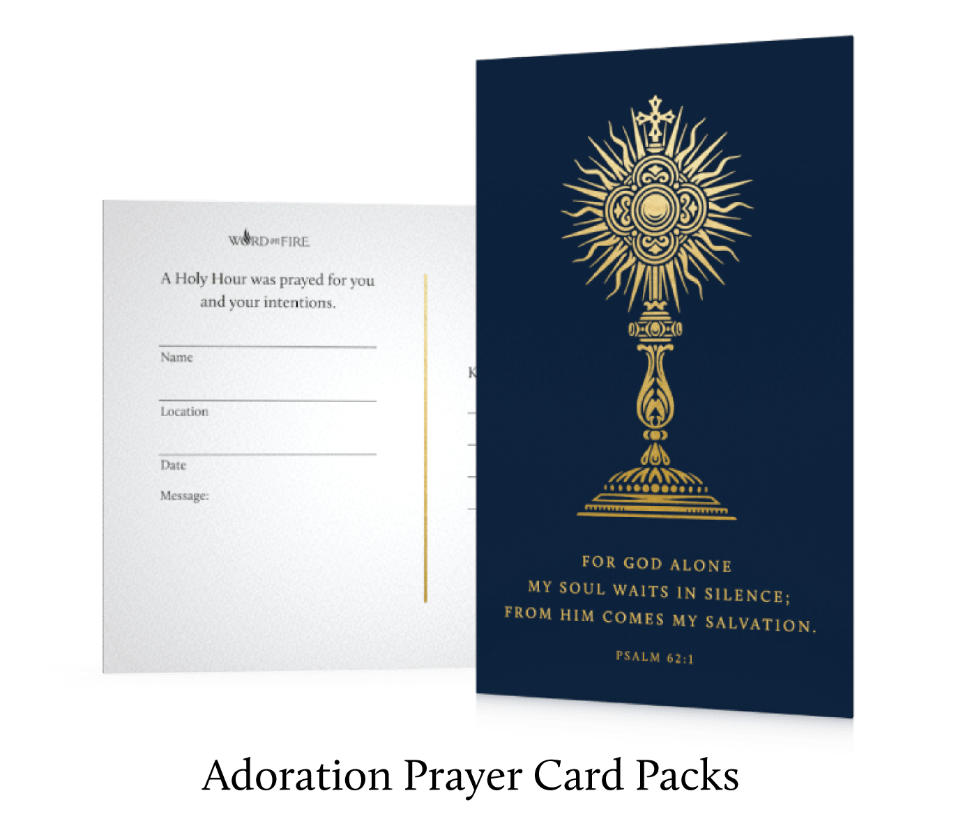 The Holy Hour Prayer Card - A Gift of Eucharistic Adoration